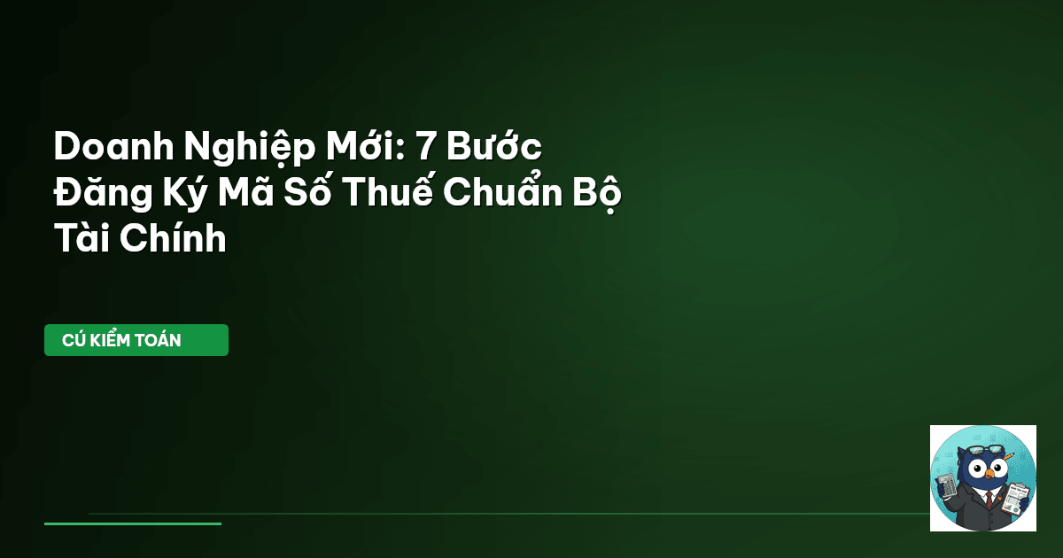 đăng ký mã số thuế