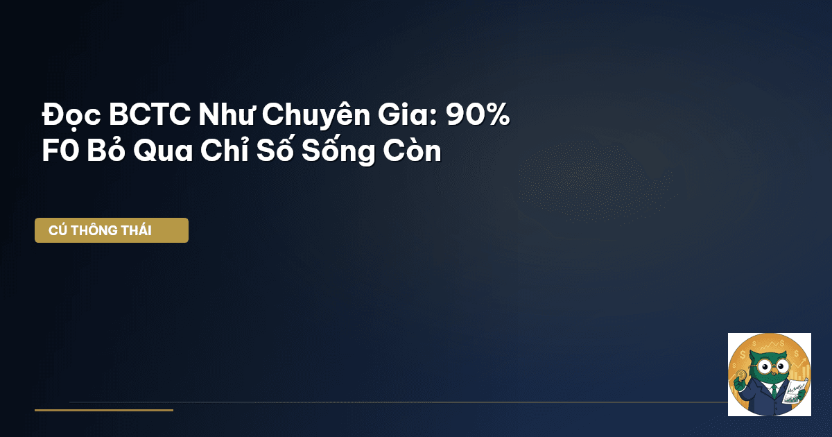 Đọc BCTC Như Chuyên Gia: 90% F0 Bỏ Qua Chỉ Số Sống Còn