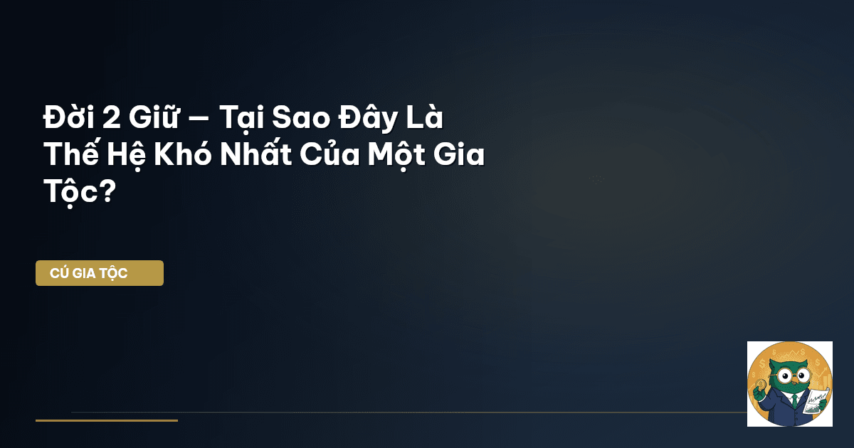 Đời 2 Giữ — Tại Sao Đây Là Thế Hệ Khó Nhất Của Một Gia Tộc?