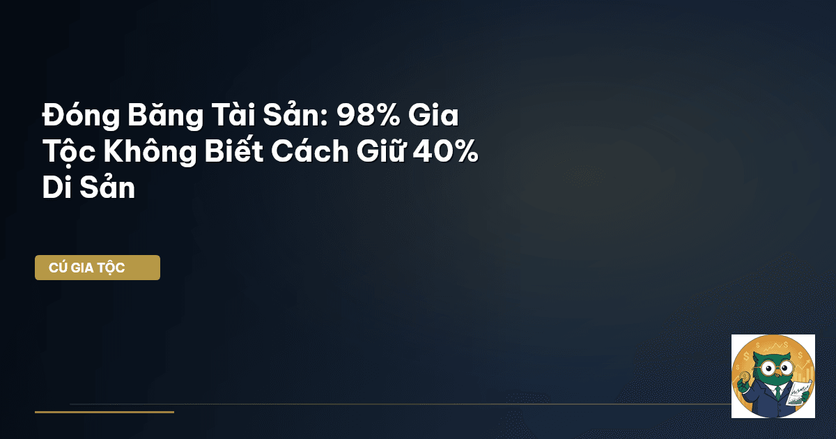 Đóng Băng Tài Sản: 98% Gia Tộc Không Biết Cách Giữ 40% Di Sản
