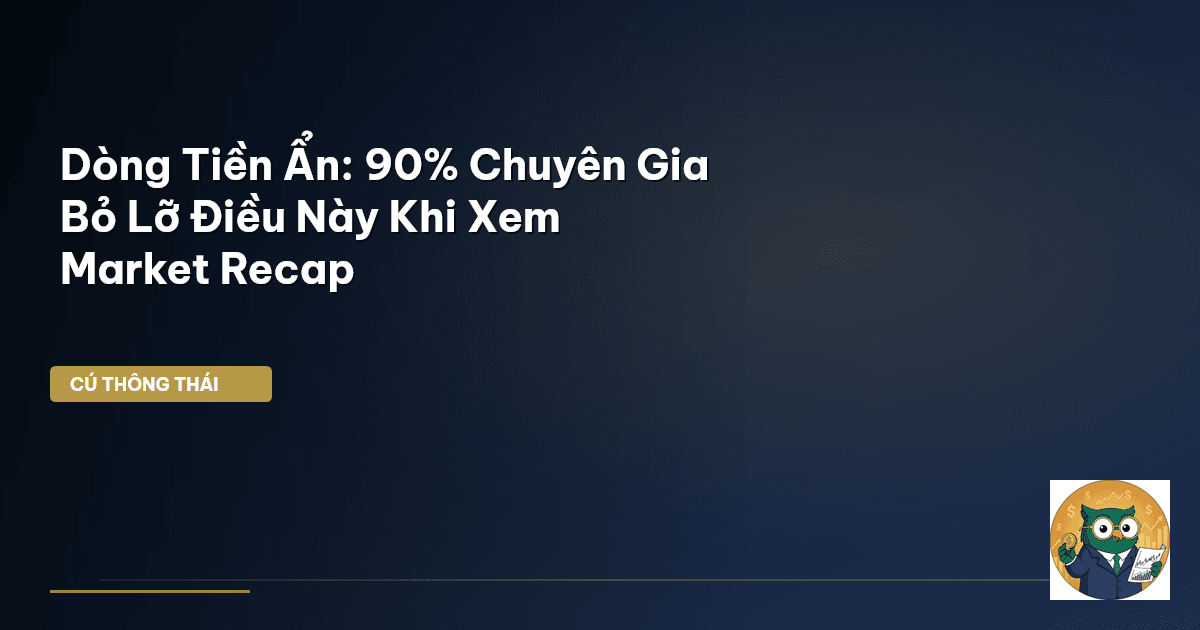 Dòng Tiền Ẩn: 90% Chuyên Gia Bỏ Lỡ Điều Này Khi Xem Market Recap