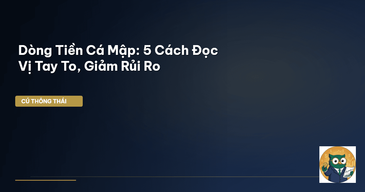Dòng Tiền Cá Mập: 5 Cách Đọc Vị Tay To, Giảm Rủi Ro