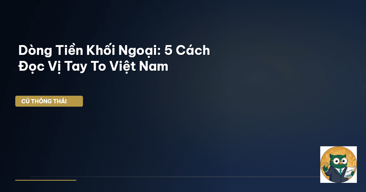 Dòng Tiền Khối Ngoại: 5 Cách Đọc Vị ‘Tay To’ Việt Nam