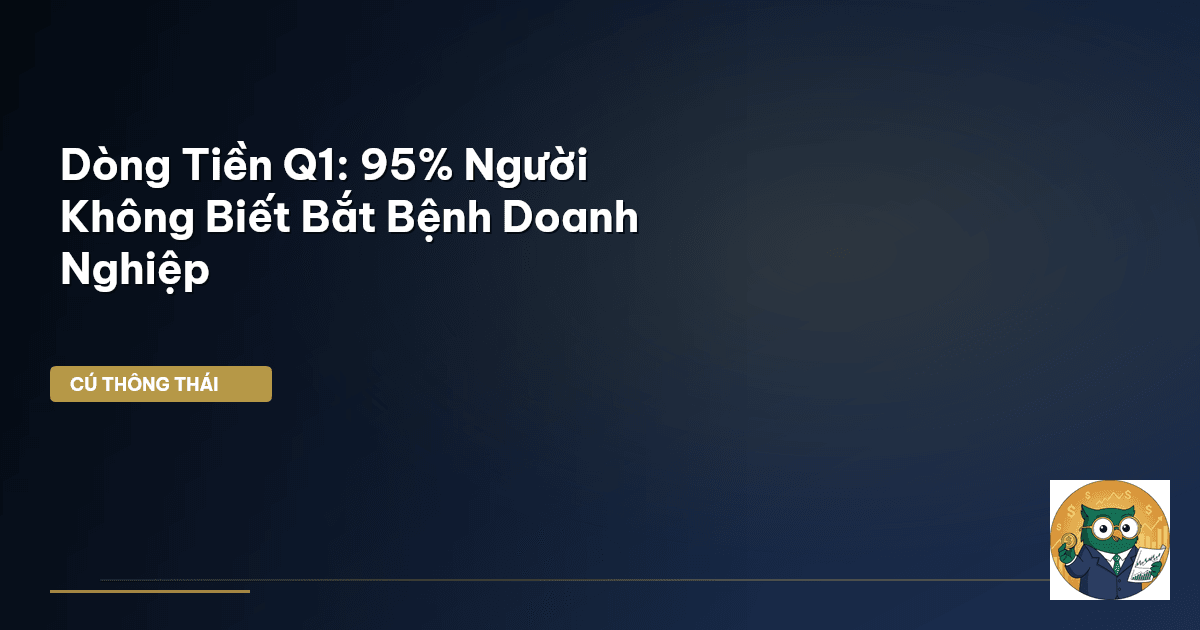 Dòng Tiền Q1: 95% Người Không Biết ‘Bắt Bệnh’ Doanh Nghiệp
