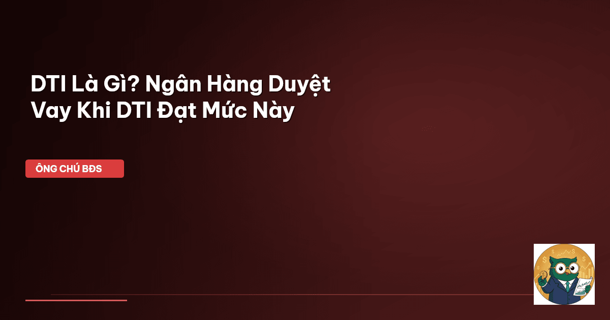 DTI Là Gì? Ngân Hàng Duyệt Vay Khi DTI Đạt Mức Này