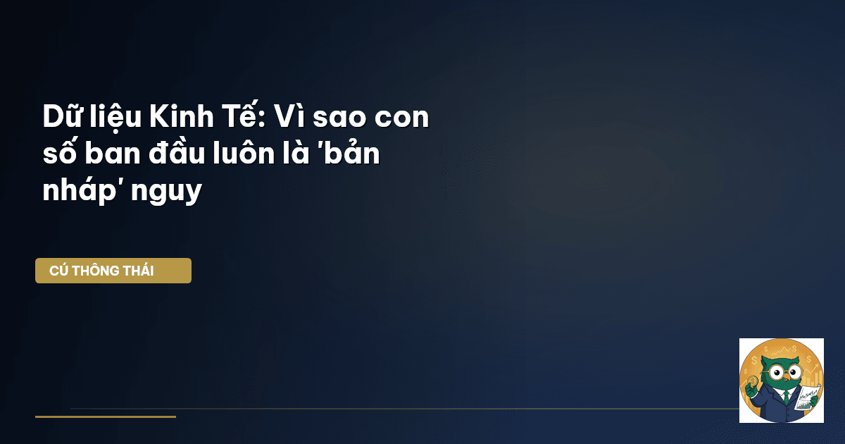 Dữ liệu Kinh Tế: Vì sao con số ban đầu luôn là 'bản nháp' nguy