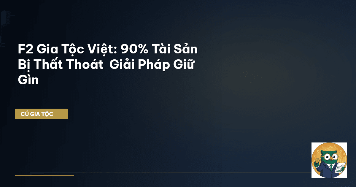 F2 Gia Tộc Việt: 90% Tài Sản Bị Thất Thoát – Giải Pháp Giữ Gìn
