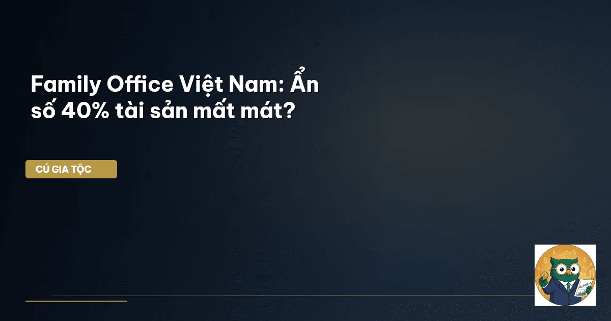Family Office Việt Nam: Ẩn số 40% tài sản mất mát?
