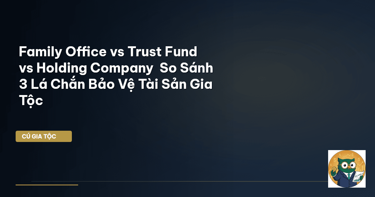 Family Office vs Trust Fund vs Holding Company – So Sánh 3 “Lá Chắn” Bảo Vệ Tài Sả