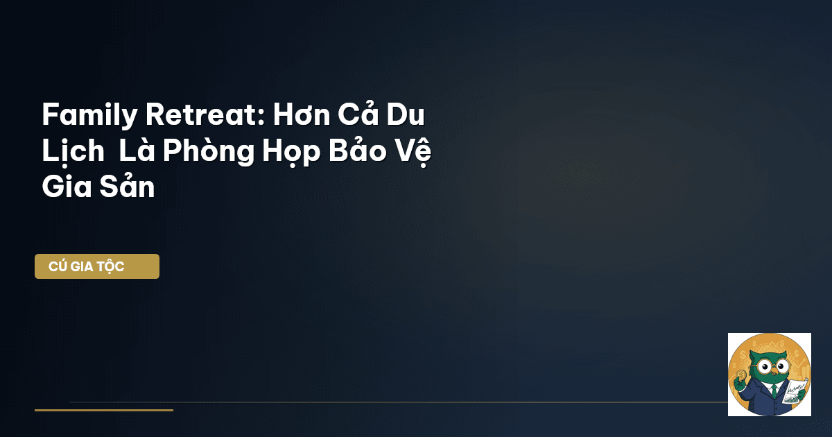 Family Retreat: Hơn Cả Du Lịch – Là ‘Phòng Họp’ Bảo Vệ Gia Sản