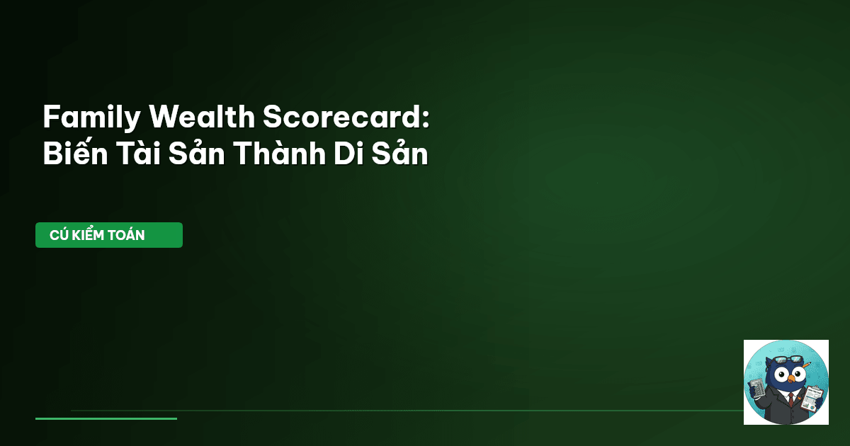 Family Wealth Scorecard