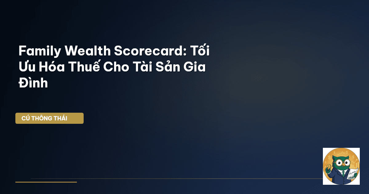Family Wealth Scorecard: Tối Ưu Hóa Thuế Cho Tài Sản Gia Đình