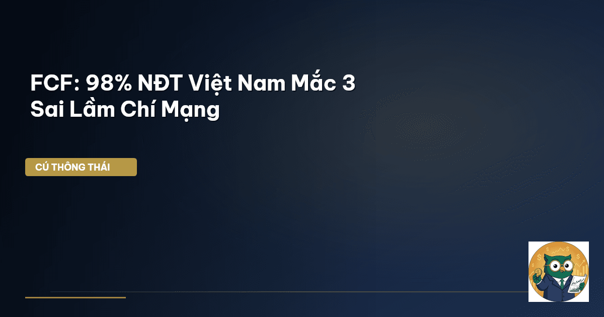 FCF: 98% NĐT Việt Nam Mắc 3 Sai Lầm ‘Chí Mạng’