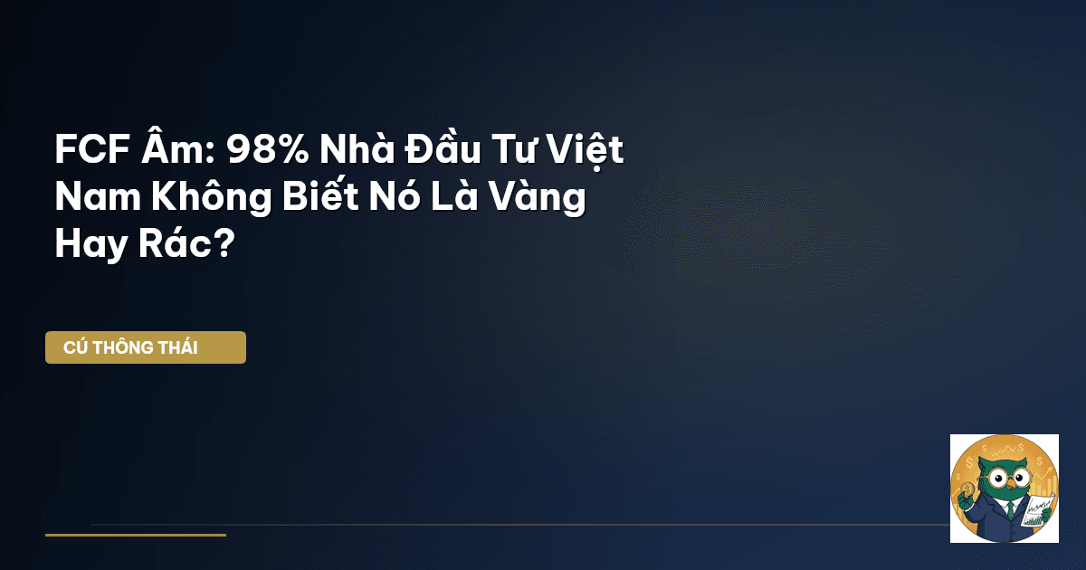 FCF Âm: 98% Nhà Đầu Tư Việt Nam Không Biết Nó Là Vàng Hay Rác?