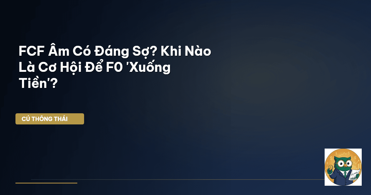 FCF Âm Có Đáng Sợ? Khi Nào Là Cơ Hội Để F0 'Xuống Tiền'?
