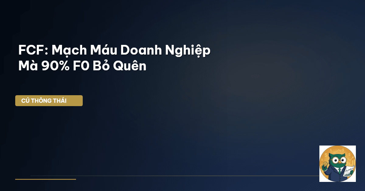 FCF: Mạch Máu Doanh Nghiệp Mà 90% F0 Bỏ Quên