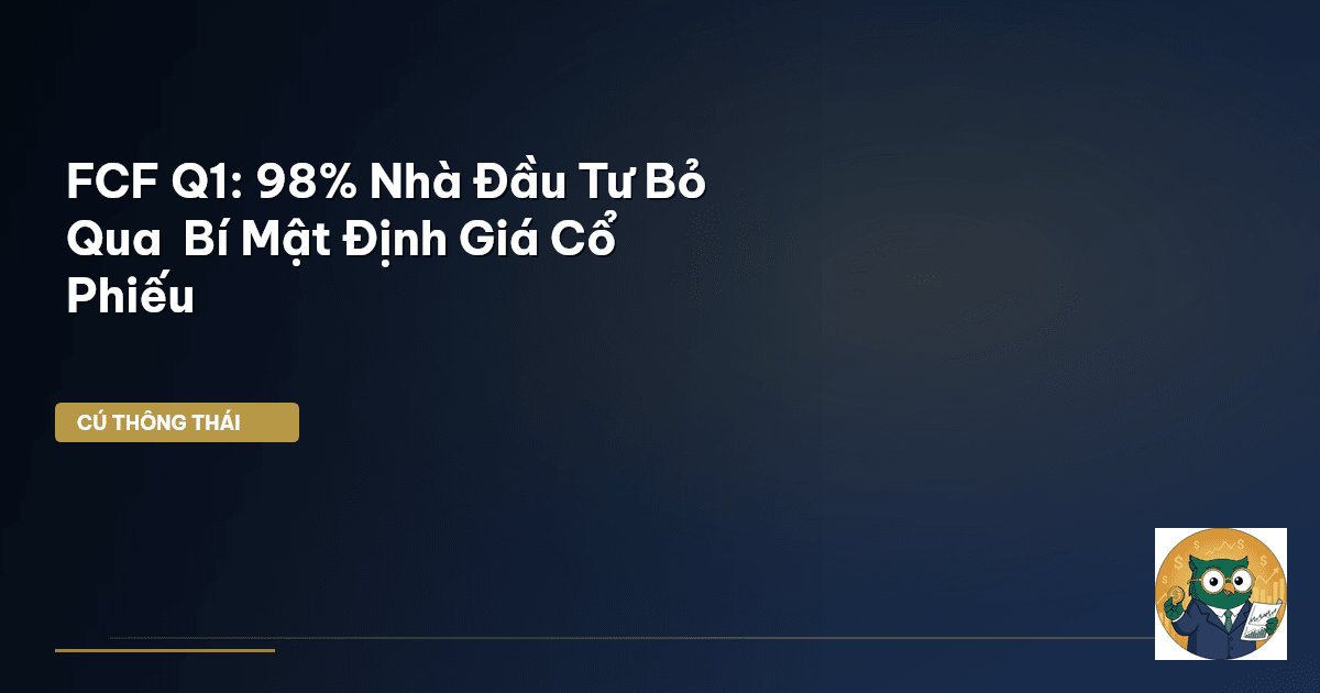 FCF Q1: 98% Nhà Đầu Tư Bỏ Qua – Bí Mật Định Giá Cổ Phiếu