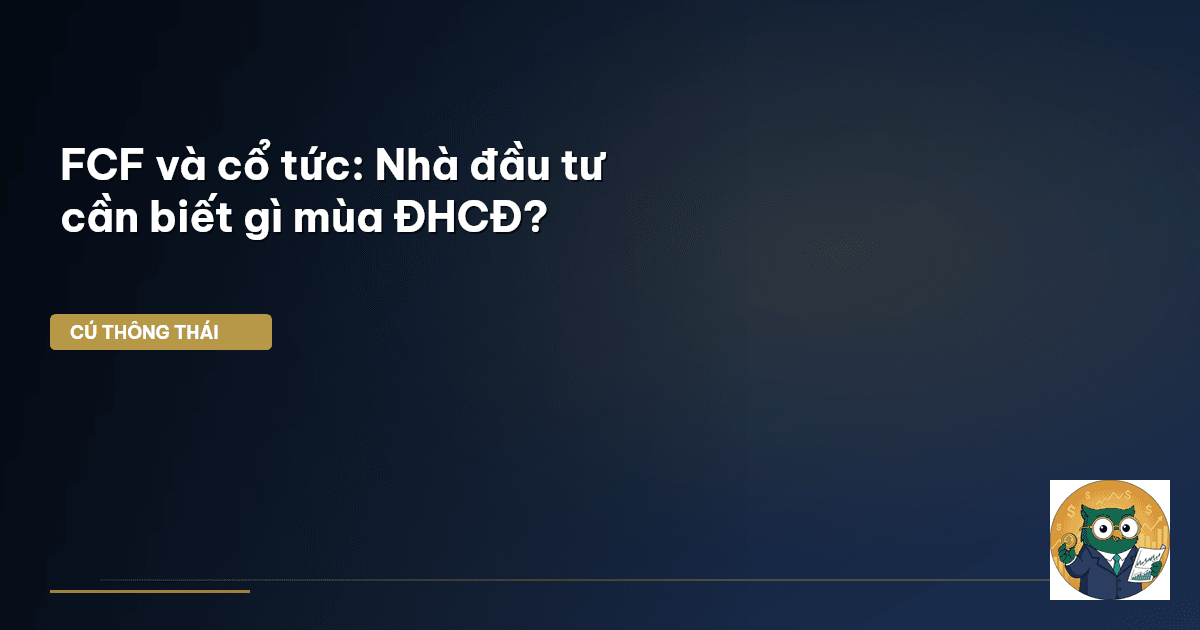 FCF và cổ tức: Nhà đầu tư cần biết gì mùa ĐHCĐ?
