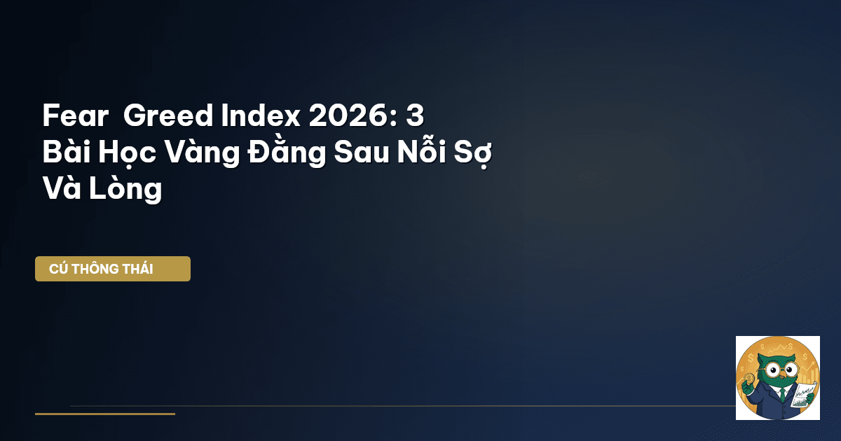 Fear & Greed Index 2026: 3 Bài Học Vàng Đằng Sau Nỗi Sợ Và Lòng