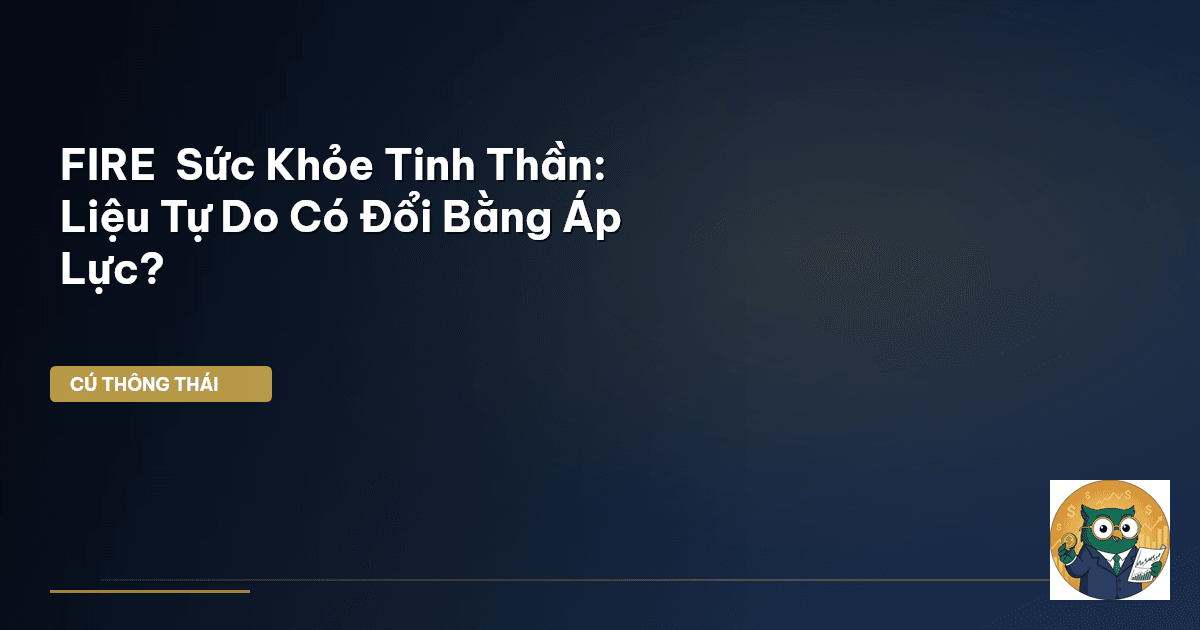 FIRE & Sức Khỏe Tinh Thần: Liệu Tự Do Có Đổi Bằng Áp Lực?
