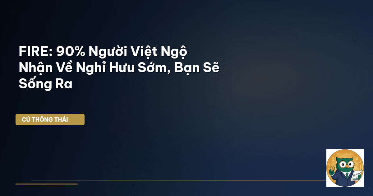 FIRE: 90% Người Việt Ngộ Nhận Về Nghỉ Hưu Sớm, Bạn Sẽ Sống Ra