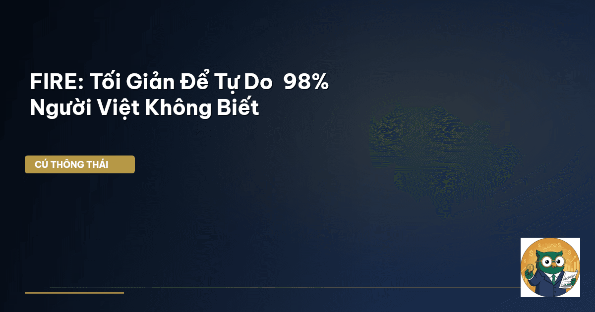 FIRE: Tối Giản Để Tự Do – 98% Người Việt Không Biết