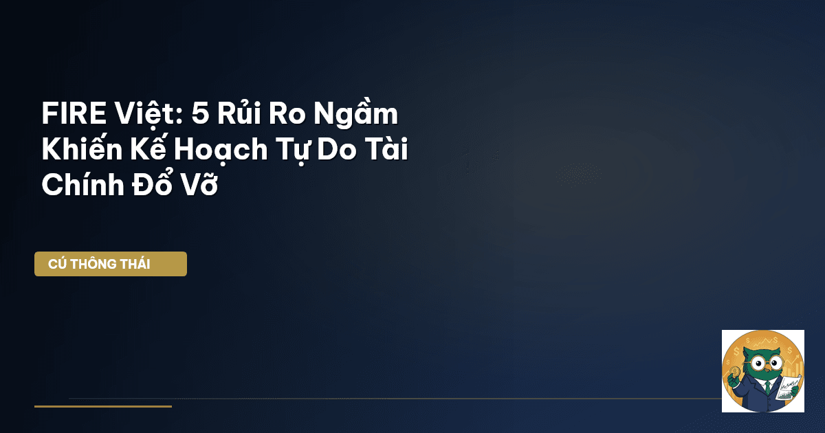 FIRE Việt: 5 Rủi Ro Ngầm Khiến Kế Hoạch Tự Do Tài Chính Đổ Vỡ
