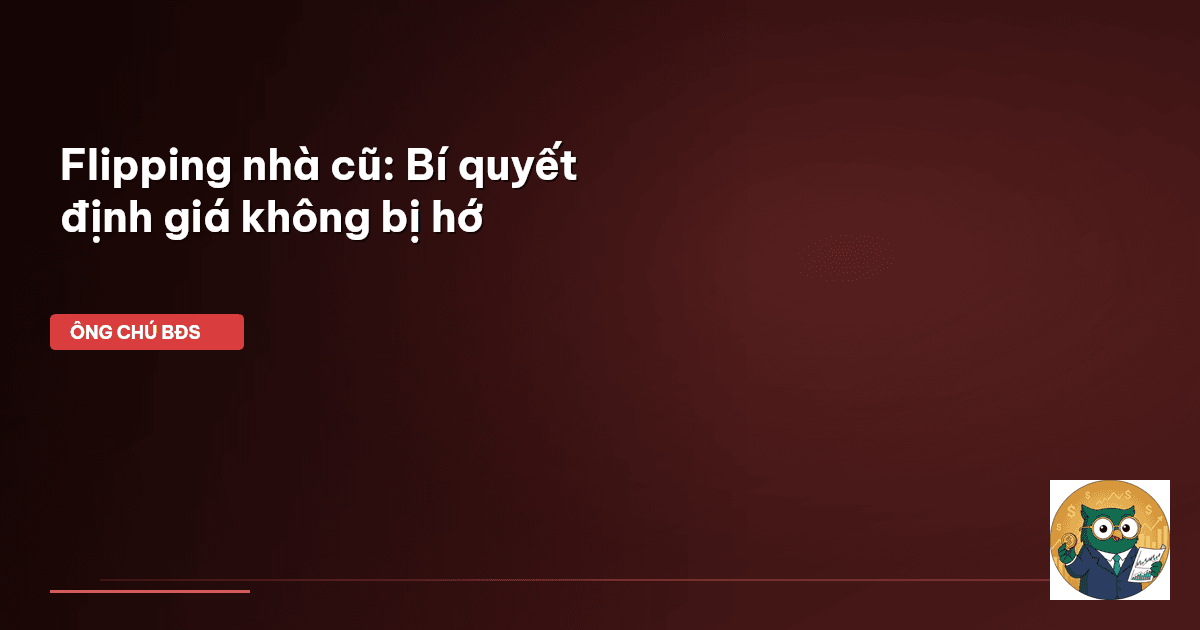 flipping nhà cũ