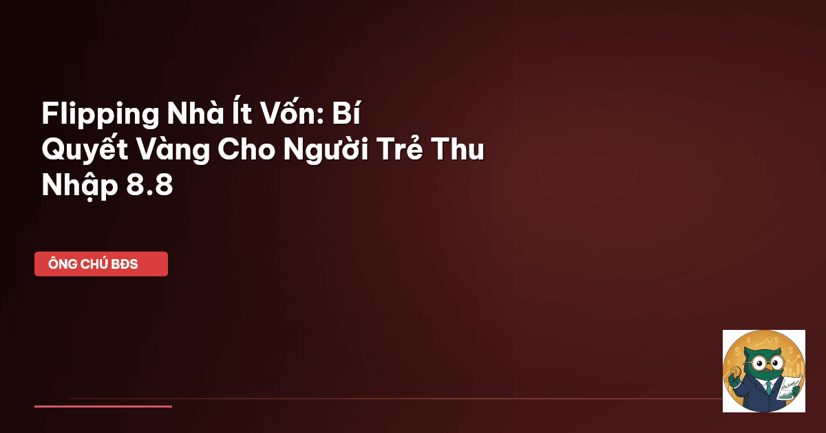 flipping nhà ít vốn