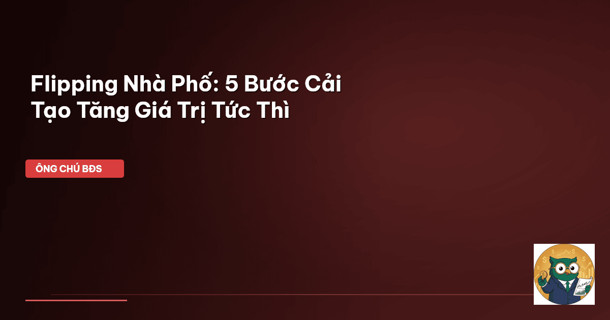 flipping nhà phố