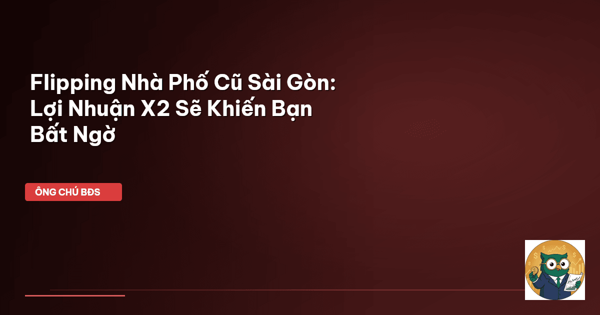 flipping nhà phố cũ