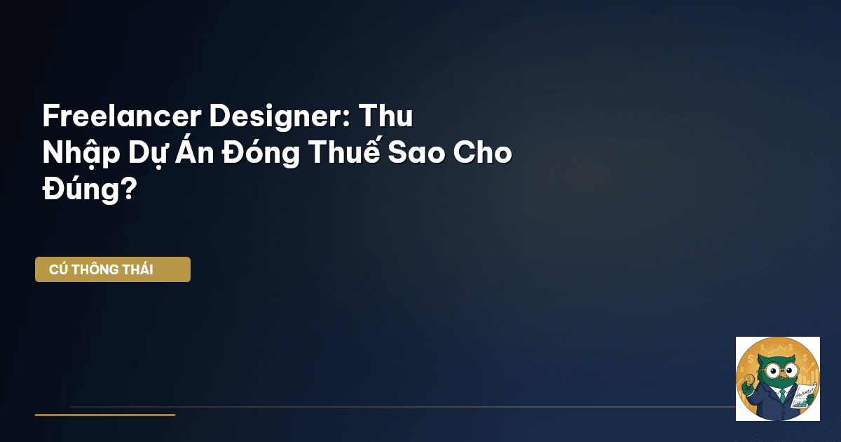 Freelancer Designer: Thu Nhập Dự Án Đóng Thuế Sao Cho Đúng?