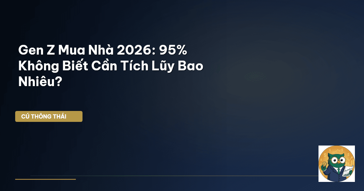 Gen Z Mua Nhà 2026: 95% Không Biết Cần Tích Lũy Bao Nhiêu?