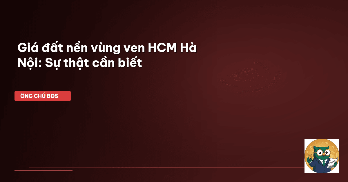 giá đất nền vùng ven