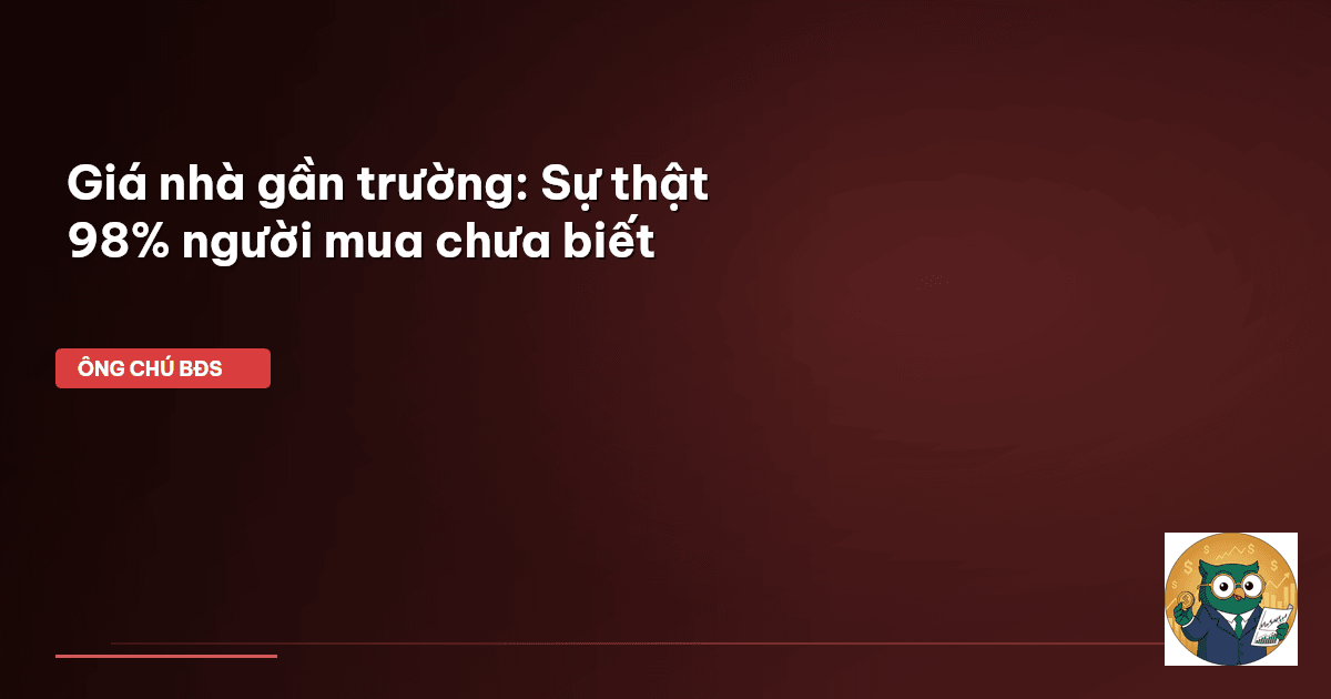 mua nhà gần trường