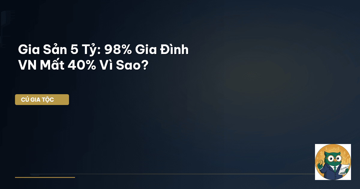Gia Sản 5 Tỷ: 98% Gia Đình VN Mất 40% Vì Sao?