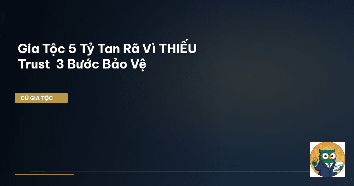 Gia Tộc 5 Tỷ Tan Rã Vì THIẾU Trust – 3 Bước Bảo Vệ