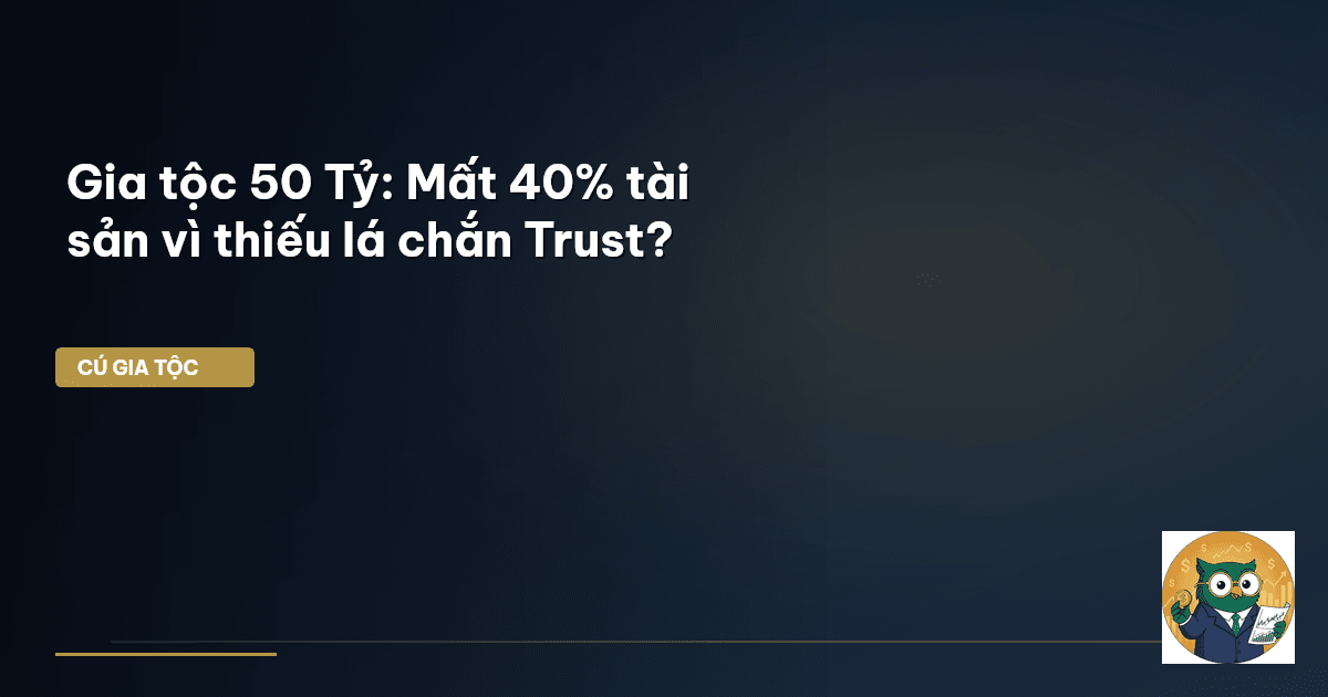 Gia tộc 50 Tỷ: Mất 40% tài sản vì thiếu ‘lá chắn’ Trust?