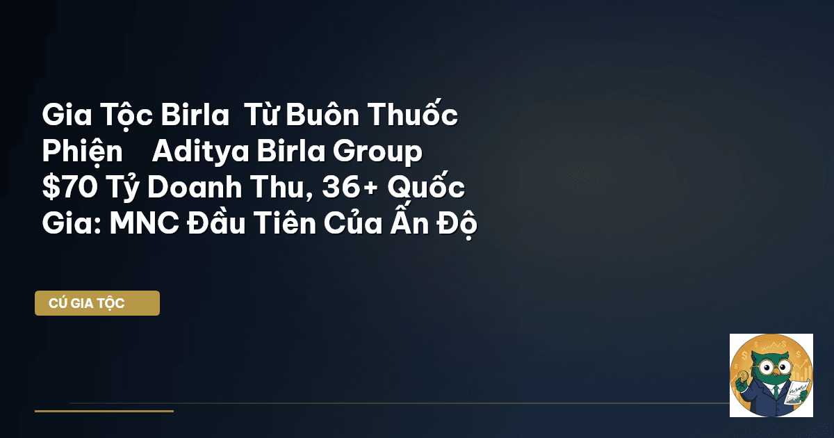 Gia Tộc Birla – Từ Buôn Thuốc Phiện → Aditya Birla Group $70 Tỷ Doanh Thu, 36+ Quốc Gia: MNC Đ