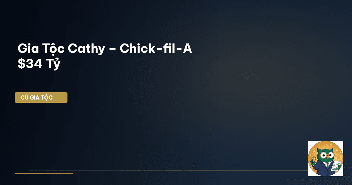 Gia Tộc Cathy – Chick-fil-A $34 Tỷ