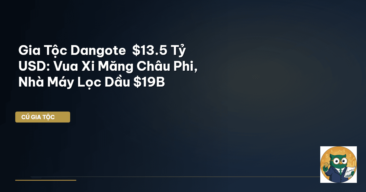 Gia Tộc Dangote – $13.5 Tỷ USD: Vua Xi Măng Châu Phi, Nhà Máy Lọc Dầu $19B