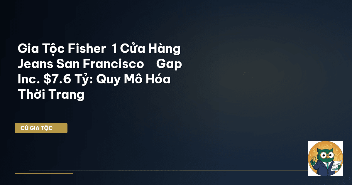 Gia Tộc Fisher – 1 Cửa Hàng Jeans San Francisco → Gap Inc. $7.6 Tỷ: “Quy Mô Hóa Thời Tra
