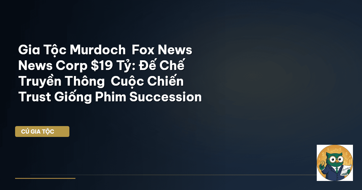 Gia Tộc Murdoch – Fox News – News Corp $19 Tỷ: Đế Chế Truyền Thông – Cuộc Chiến Tr