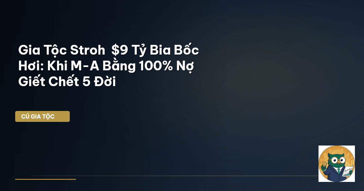 Gia Tộc Stroh – $9 Tỷ Bia Bốc Hơi: Khi M-A Bằng 100% Nợ Giết Chết 5 Đời