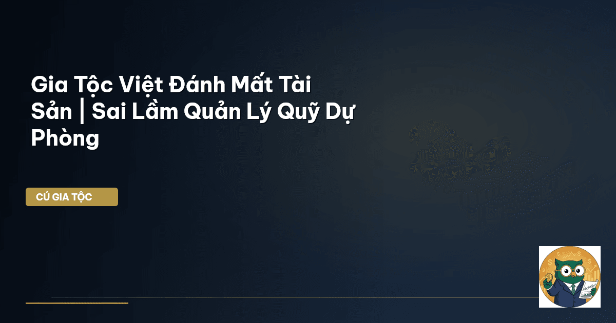Gia Tộc Việt Đánh Mất Tài Sản | Sai Lầm Quản Lý Quỹ Dự Phòng