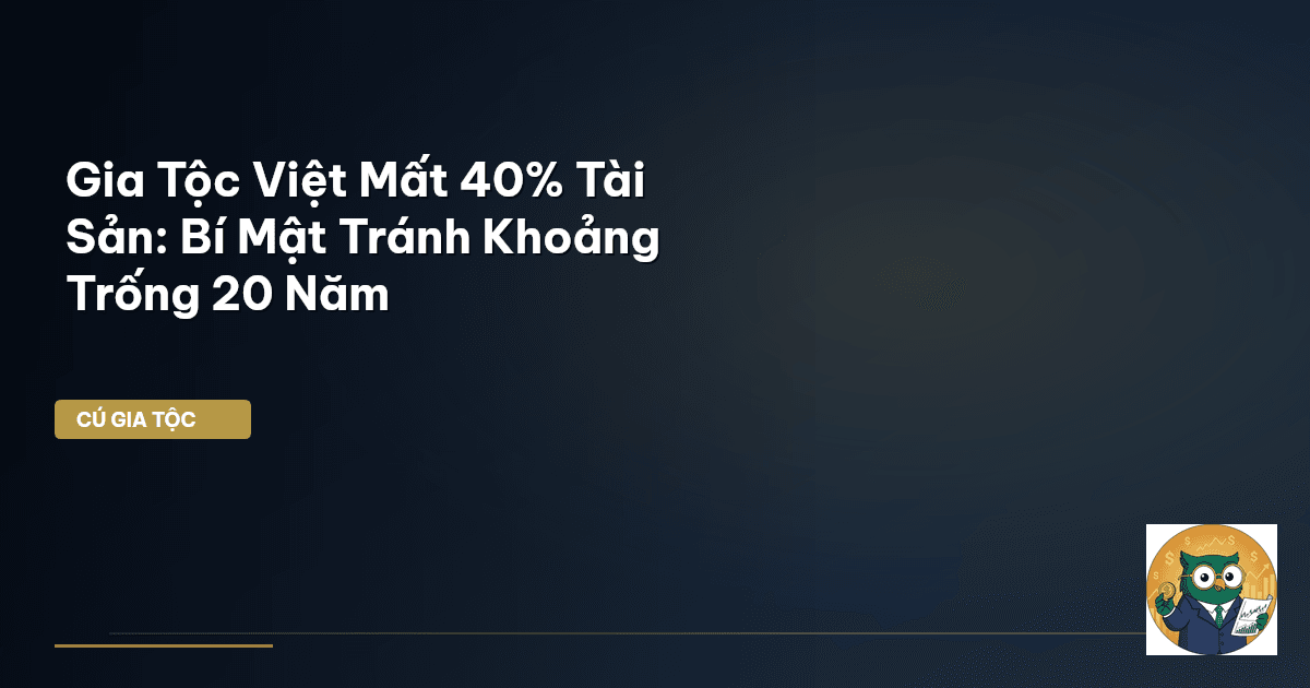Gia Tộc Việt Mất 40% Tài Sản: Bí Mật Tránh Khoảng Trống 20 Năm