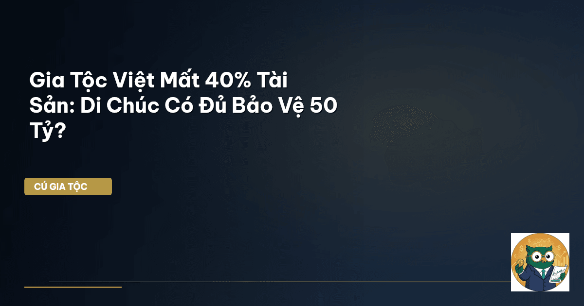 Gia Tộc Việt Mất 40% Tài Sản: Di Chúc Có Đủ Bảo Vệ 50 Tỷ?