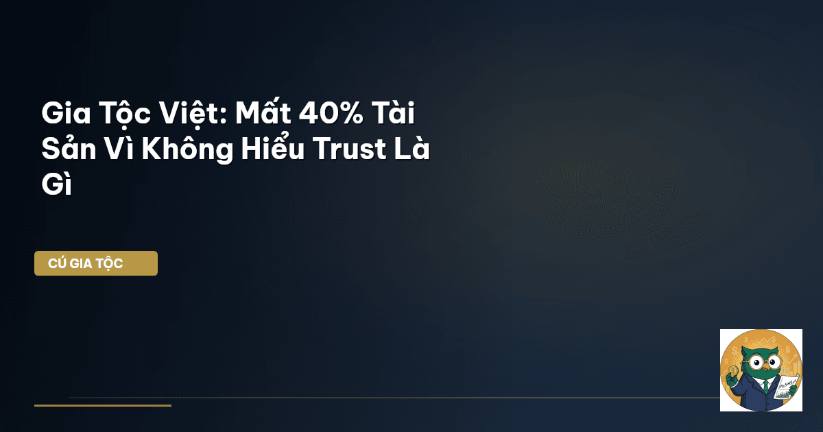 Gia Tộc Việt: Mất 40% Tài Sản Vì Không Hiểu Trust Là Gì