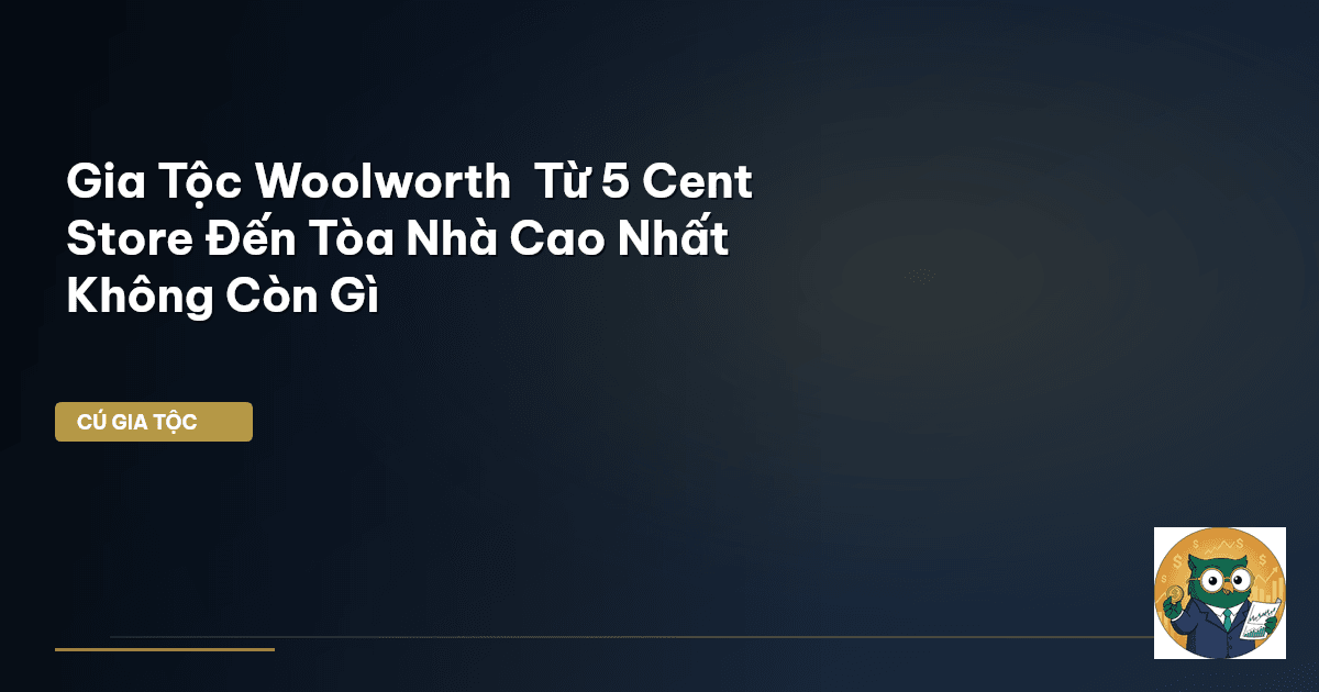 Gia Tộc Woolworth – Từ “5 Cent Store” Đến Tòa Nhà Cao Nhất → Không Còn Gì
