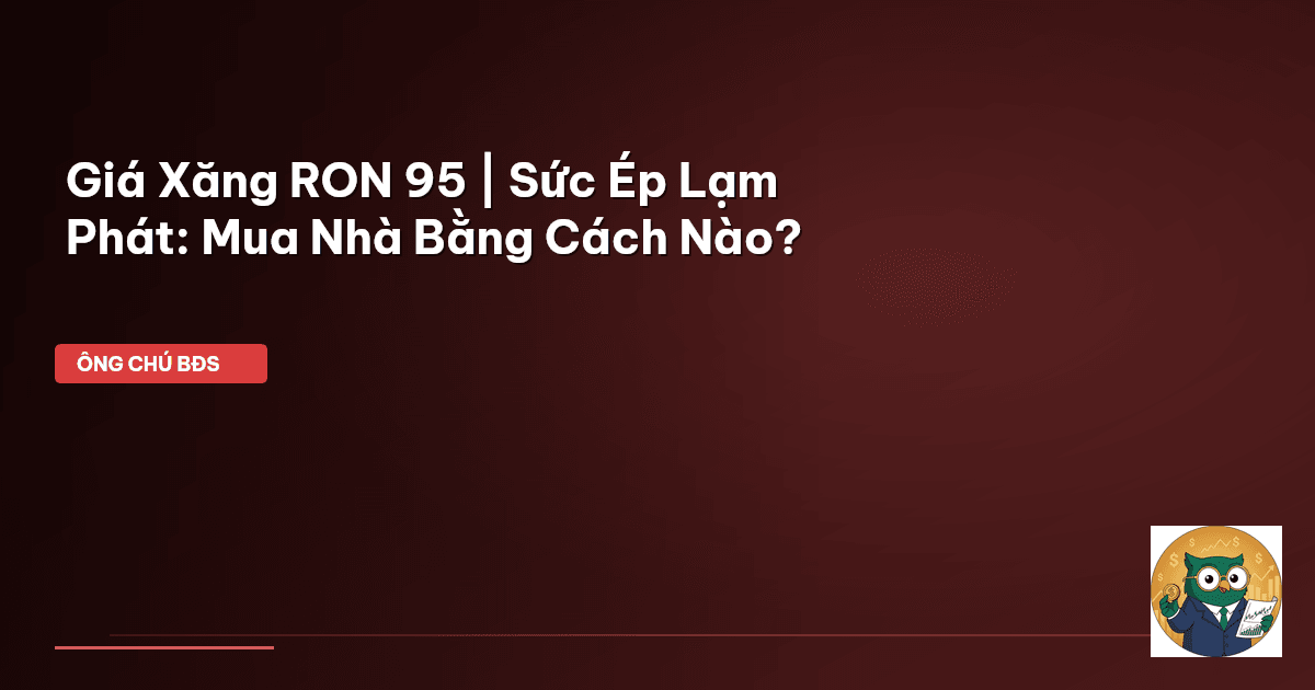 Giá Xăng RON 95 | Sức Ép Lạm Phát: Mua Nhà Bằng Cách Nào?